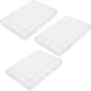 TOGEVAL 3Pcs Fishing Hook Organizer Box with Compartments Durable Storage Box for Tackle Accessories Portable and Compact Design for Fishing Gear Management