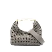 [Elleme] Elleme Boomerang Woven Leather Top-handle Tote Bag ONE SIZE GREY