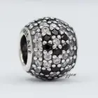 NEW AUTHENTIC PANDORA CHARM SHIMMERING BLACK BLOSSOM 791170NCK BEAD W SUEDE POUC