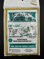 Vintage SELF-STICK ART NEEDLECRAFT MOUNTING FOAM~5 x 7~NEW USA