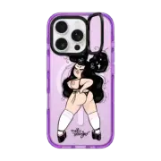 iPhone 16 Pro Impact Ring Stand Case MagSafe Compatible Cindy by Mel Stringer