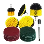 30PC Drill Brush Tub Clean Electric Grout Power Combo Tool Scrubber Cleaning Set