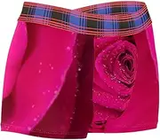 [VBFOFBV] Men's Boxer Lounge Shorts Mens Briefs, Pink Rose