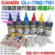 【台灣現貨】CANON CLI-780/781 可填充套裝組(六色、墨盒+墨水)＃TS8170 TS8270 TS837