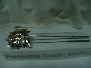 NEW POINSETTIA CANDLE SNUFFER DEPARTMENT 56 WITH ORIGINAL BOX