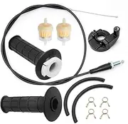 22mm Twist Throttle Housing Hand Grip with Accelerator Cable, Replacement for Dirt Bike 50cc-125cc