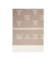 cashmere tassel scarf One size Nude