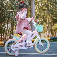 在飛比找ETMall東森購物網優惠-永久兒童自行車3-6-5歲以上女孩寶寶帶輔助輪粉色腳踏單車1