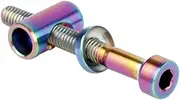 TOKIDNY Titanium Alloy Bike Seat Post Bolt Washer Nut Durable Replacement for Bike Repair Deformation Wear Resistant Enhances Performance and Safety
