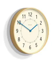 Newgate Monopoly Plywood Wall Clock With Blue Hands in Multi