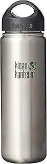 Klean Kanteen Wide Mouth Double Wall Insulated Water Bottle with Loop Cap