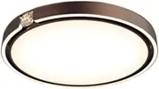 Round Aluminum Frame Ceiling Lamp,European Style Decoration Lighting Fixtures,LED Light Source Flush Mount Ceiling Light,Bedroom Living Room Flat Panel Lamp