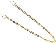 [DEARMAMY] Unique Leopard Bag Chain Women's Bag Accessory Handbag Strap Replacement Shiny Jewelry-like Easy to Install Buckles Lightweight Sturdy for Bags