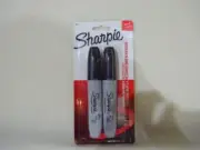 Sharpie 38262PP PACK (2) BLACK Permanent Marker LARGE Chisel Tip 4247300