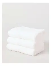 [Vue] Combed Cotton Rib 3pk Face Washer in White