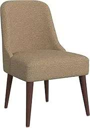 HomePop Home Decor | Upholstered Hemet Gayle Side Dining Chair | Decorative Home Furniture, Brown Boucle (Single Pack)