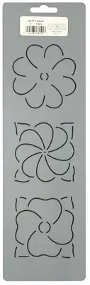 Quilting Stencil Flower Blocks 3 Simple Floral Quilt Pattern Quilters Template
