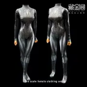 1:6 Spider Black Jumpsuit Elastic Bodysuit Clothes Fit 12in PH TBL Figure Body