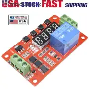 Multifunction Self-lock DC 12V PLC Relay Cycle Timer Module Delay Time Switch