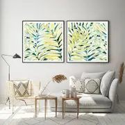 Sunlit Palms 2 sets Poster Wall Art