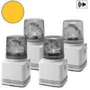 Patlite Beacon Light RFT-24E-Y w. RF-002 mounting base included