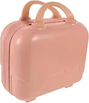 [LIFKOME] Jewelry Travel Case Women's Travel Cosmetic Case Handle Portable Hard Shell Organizer for Makeup Beauty