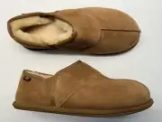 UGG * 9 * Men's Brown Chestnut Suede Leisure Closed Toe Slip On Slippers Lamb