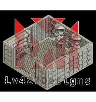 Standard corridor - dead end | Legion Space Hulk Imperial Assault