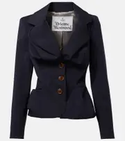 [Vivienne Westwood] Vivienne Westwood Draped wool jacket AU 12 blue