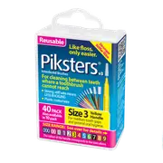 Piksters Interdental Brushes Yellow Size 3 40pk