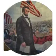 "The Gettysburg Address" 1986 Collectors Plate by Mort Kunstler