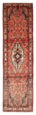 Vintage Hand-knotted Runner Rug 2'11" x 10'8" Traditional Wool Carpet