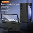 For Samsung Galaxy Z Fold6 Fold5 4 Heavy Duty Tempered Glass Bracket Case Cover