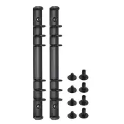 A5 Ring Binder Mechanisms, 2 Set 6-Hole Replacement Binder Planners, Black