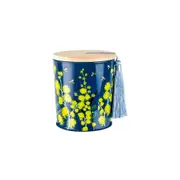 Australiana 300g Vanilla Scented Candle w/ Wood Lid & Tassel Decor Wattle
