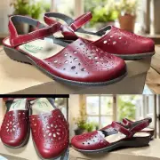 NAOT $190 ARATAKI Rumba Leather Ankle Strap Mary Jane Sandals Shoes Size 39