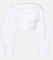 [Jacquemus] Jacquemus La Chemise Barco cotton shirt UK 18 white