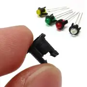 Black 5mm 200PCs LED Holder Electronic Component Accessory Diode Bracket