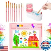 2025 New Painting Station, Paint Brush Cleaner (Pre-Assembled) and Silicone P