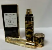 HOUSE of SILLAGE Trend NO 2 Hot in Camo Perfume Atomizer + 2 Refill .27oz 8ml BX