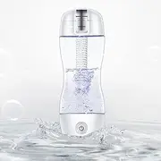 Hydrogen Alkaline Water Bottle Hydrogen Rich Water Generator Ionizer with Ceramic Ball Filter 3 Mins Make Hydrogen Content Up to 1200 PPB Tritan Cup 350 Ml