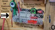 Auto Repair Shop or Garage tool hanger/organizer With Shelf