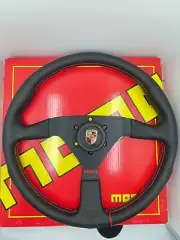 Momo Steering Wheel Montecarlo 15 inch 350mm Hub kit Horn kit fits Boxter 987