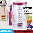 Cupcake Pancake Batter Dispenser 4 Cup Cake Mix Pastry Jug Baking Maker Tool NEW
