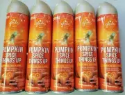 5 Glade pumpkin Spice Things Up spray air freshener Limited Edition NEW Caramel
