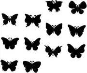 12pcs Butterfly Scratch Paper Kit Boys and Girls DIY Art Decorations Safe DIY Scraping Painting Set for Party