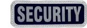 [Securitygear Security Products] Small Dark Blue Reflective Security Badge with Front Hook and Loop Security Patch | Encapsulated |