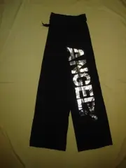 NWT New Victoria's Secret Angel Bling Sequins Sweat Pants M vintage Black Rare