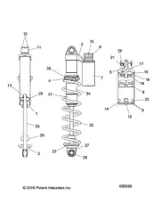 Polaris Piston Assembly, Genuine OEM Part 1800750, Qty 1
