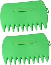 BCOATH Fallen Leaves Cleaning Rake Spade 2pc Green Set Spade for Leaves Easy to Use Cleaning Accessories